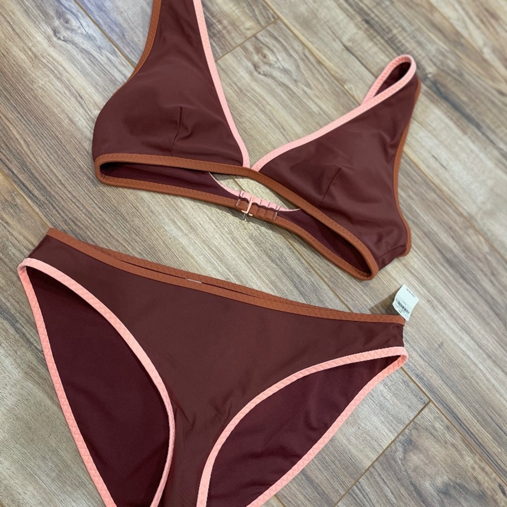Aerie Low Scoop Bikini Top & matching Bottom